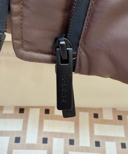 Alternative view of Prada Clothes - Quilted Belted Puffer Coat Chocolate For Women