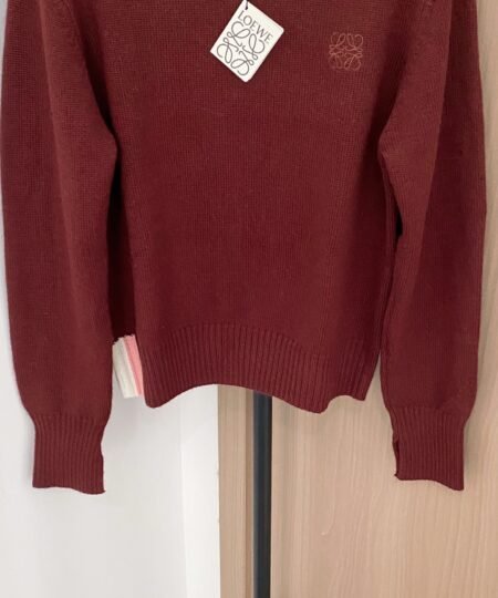 Alternative view of Loewe Clothes – Long Sleeves Sweater Burgundy For Women