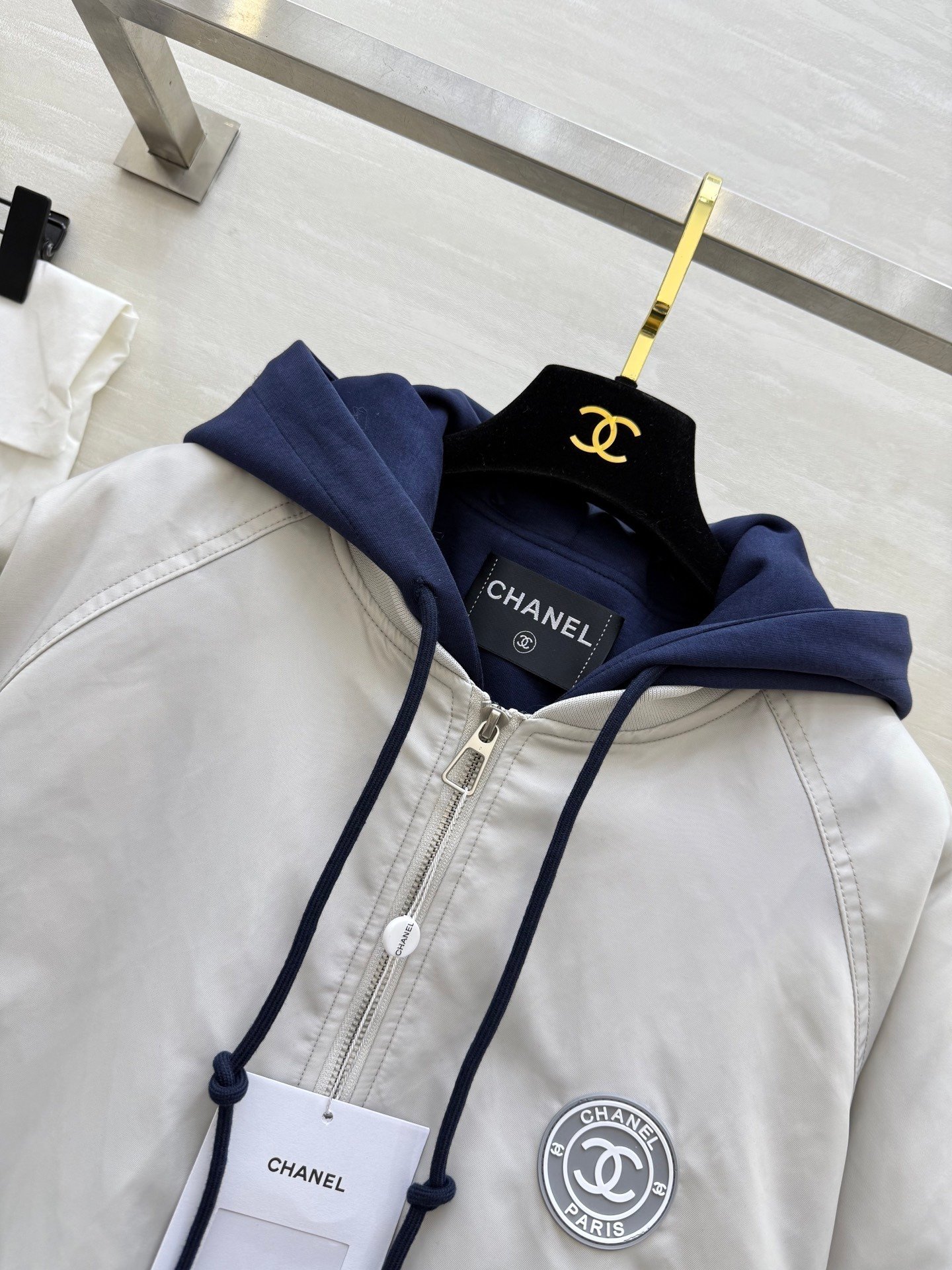 Chanel Clothes - Bomber Jacket Gray For Women - Image 5