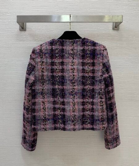 Alternative view of Chanel Clothes -  Long Sleeves Vest Black & Dark Pink For Women