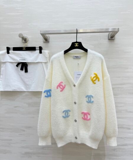 Chanel Cardigan White/Multicolor For Women