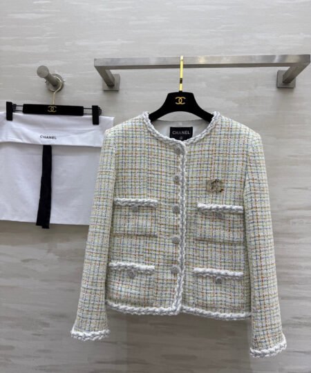 Chanel Clothes -  Long Sleeves Vest Multicolor For Women