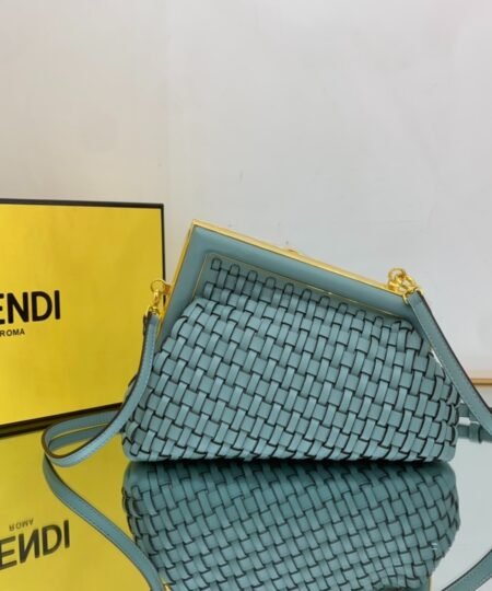 Alternative view of [True-to-ORIGINAL] Fendi First Small Bag Blue For Women 10.2in/26cm