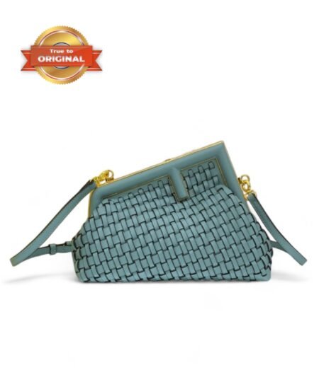 [True-to-ORIGINAL] Fendi First Small Bag Blue For Women 10.2in/26cm
