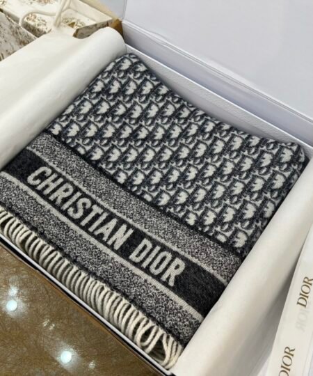 Alternative view of Dior Scarf Black and White 78.7in/200cm