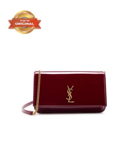 [True-to-ORIGINAL] Saint Laurent Cassandre Phone Holder Burgundy For Women 18cm/7in 808702BMIIW6259