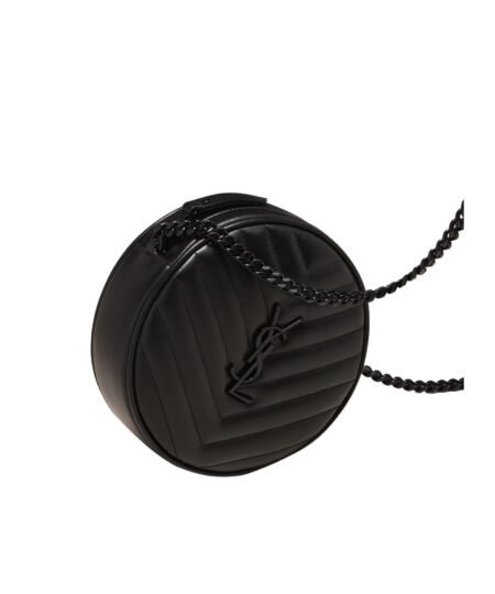 Alternative view of [True-to-ORIGINAL] Vinyle Round Camera Crossbody Bag Black For Women NMS21_V4HJ4