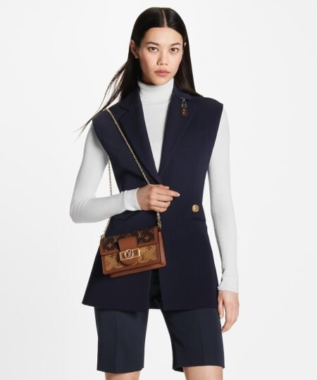 Alternative view of [True-to-ORIGINAL] Louis Vuitton Dauphine Chain Wallet Monogram Canvas For Women 7.3in/18.5cm M68746