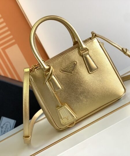 Alternative view of [True-to-ORIGINAL] Prada Galleria Saffiano Mini Bag Gold For Women 7.8in/20cm