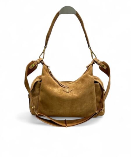 [True-to-ORIGINAL] Prada Explore Large Suede Bag Cinnamon For Women 32cm/12.6in 1BC264_008_F0401_V_NOO