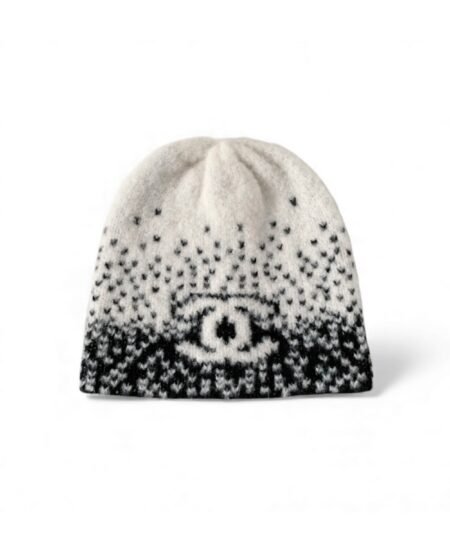 Chanel Beanie White/Black For Women AAB244-B21443-U2684