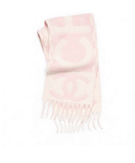 Chanel Scarf Light Pink/White For Women 70.9in/180cm AAB478-B22311-U4447