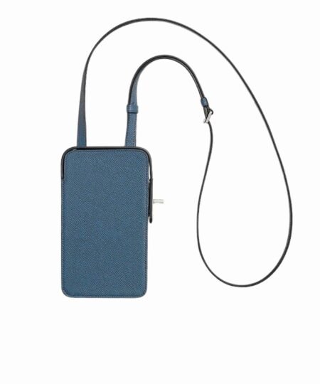 Hermes Hac A Box Phone Case Blue For Women 6.9in/17.5cm