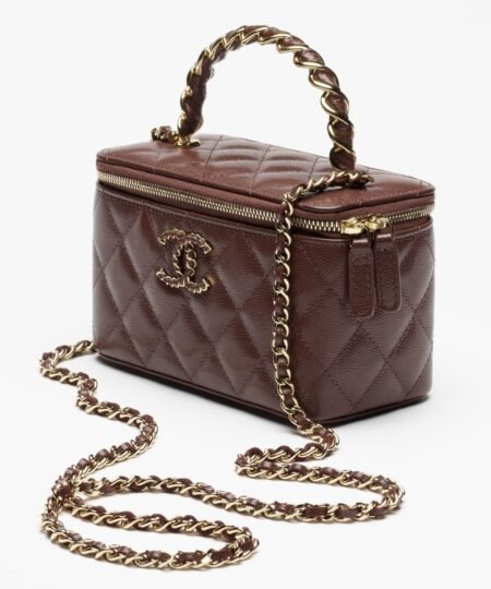 Alternative view of [True-to-ORIGINAL] Chanel Long Vanity With Chain Dark Brown For Women 6.7in/17cm‎ AP4872-B22044-U3661