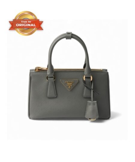 [True-to-ORIGINAL] Prada Galleria Mini Saffiano Leather Bag Slate Gray For Women 8.3in/21cm ‎‎‎1BA916_NZV_F0480_V_EOO