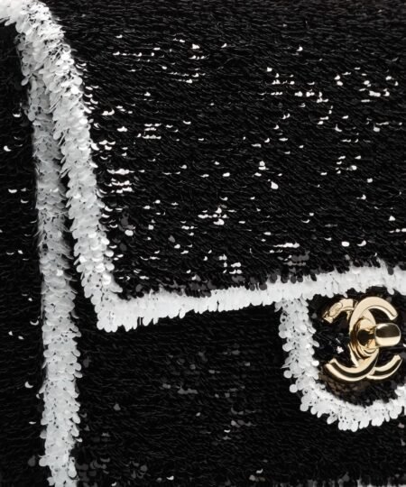 Alternative view of [True-to-ORIGINAL] Chanel Sequins Flap Bag Black For Women 8.3in/21cm‎ AS4561-B22165-U4411