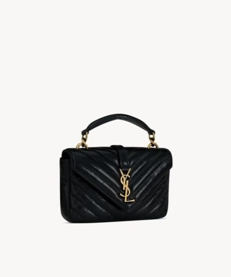 Alternative view of [True-to-ORIGINAL] Saint Laurent College Mini In Shiny Leather Black For Women 7.9in/20cm ‎‎‎779430DZH071000