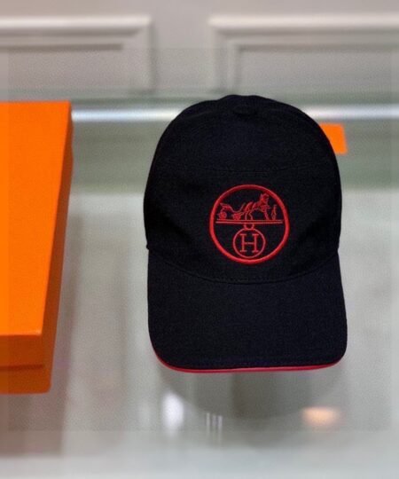 Hermes Davis H Primavera Cap Black Hermes Cap