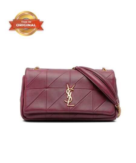 [True-to-ORIGINAL] Saint Laurent Jamie Medium Chain Bag Burgundy For Women 9.8in/25cm