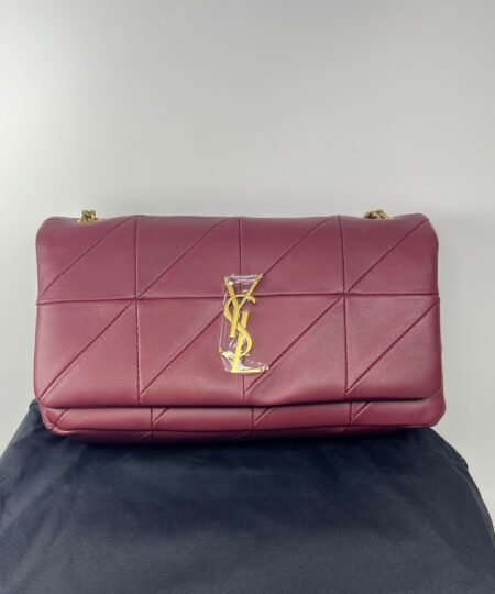 Alternative view of [True-to-ORIGINAL] Saint Laurent Jamie Medium Chain Bag Burgundy For Women 9.8in/25cm