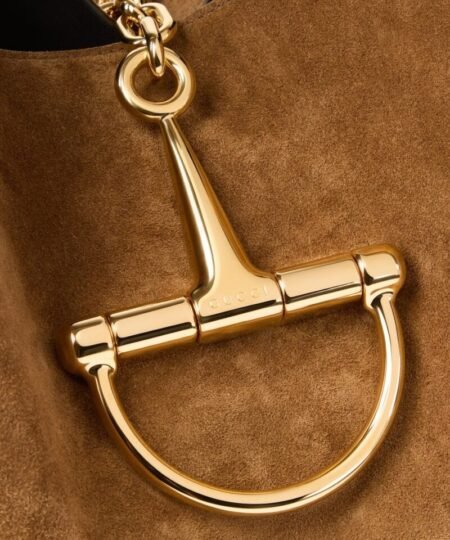 Alternative view of [True-to-ORIGINAL] Gucci Softbit Maxi Shoulder Bag Brown Suede For Women 18.1in/46cm 837466 AAFLB 2118