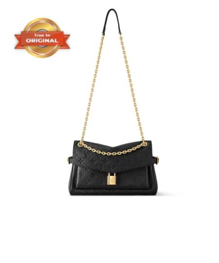 [True-to-ORIGINAL] Louis Vuitton Anytime Flap Bag Black For Women 11.6in/29.5cm M14604