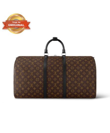 [True-to-ORIGINAL] Louis Vuitton Keepall Bandoulière 55 Bag Brown For Men 21,7in/55cm M56714