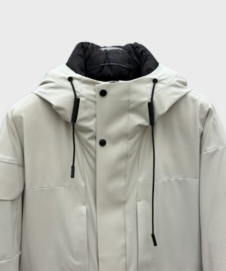 Alternative view of Moncler Technical Hooded Jacket White For Men