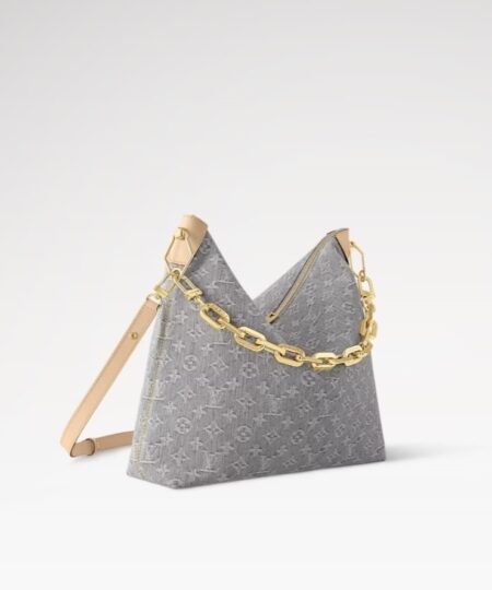 Alternative view of [True-to-ORIGINAL] Louis Vuitton Coussin Hobo MM Washed Gray For Women 15in/38cm M13390