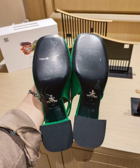 Alternative view of Prada Patent Sling-Back Pumps Dark Green For Women 1.8in/45mm PRD