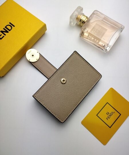 Alternative view of Fendi Card Holder Light Grey With Light Grey Gusseted Card Holder For Women 4in/10cm FF 8M0301A18BF0E65