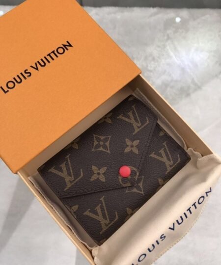 Louis Vuitton Victorine Wallet In Monogram Canvas Red For Women, Women’s Wallet 12cm LV M41938