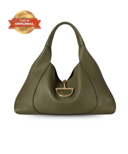 [True-to-ORIGINAL] Gucci Softbit Maxi Shoulder Bag Forest Green For Women 18.1in/46cm 837466 AAEAO 3332