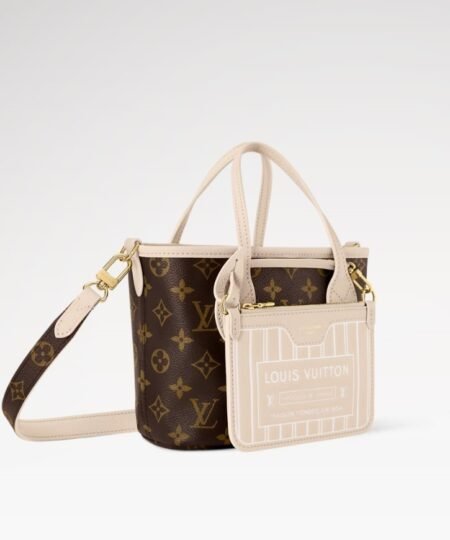 Alternative view of Louis Vuitton Neverfull Bandoulière Inside Out BB Limestone For Women 10.4in/26cm M25657