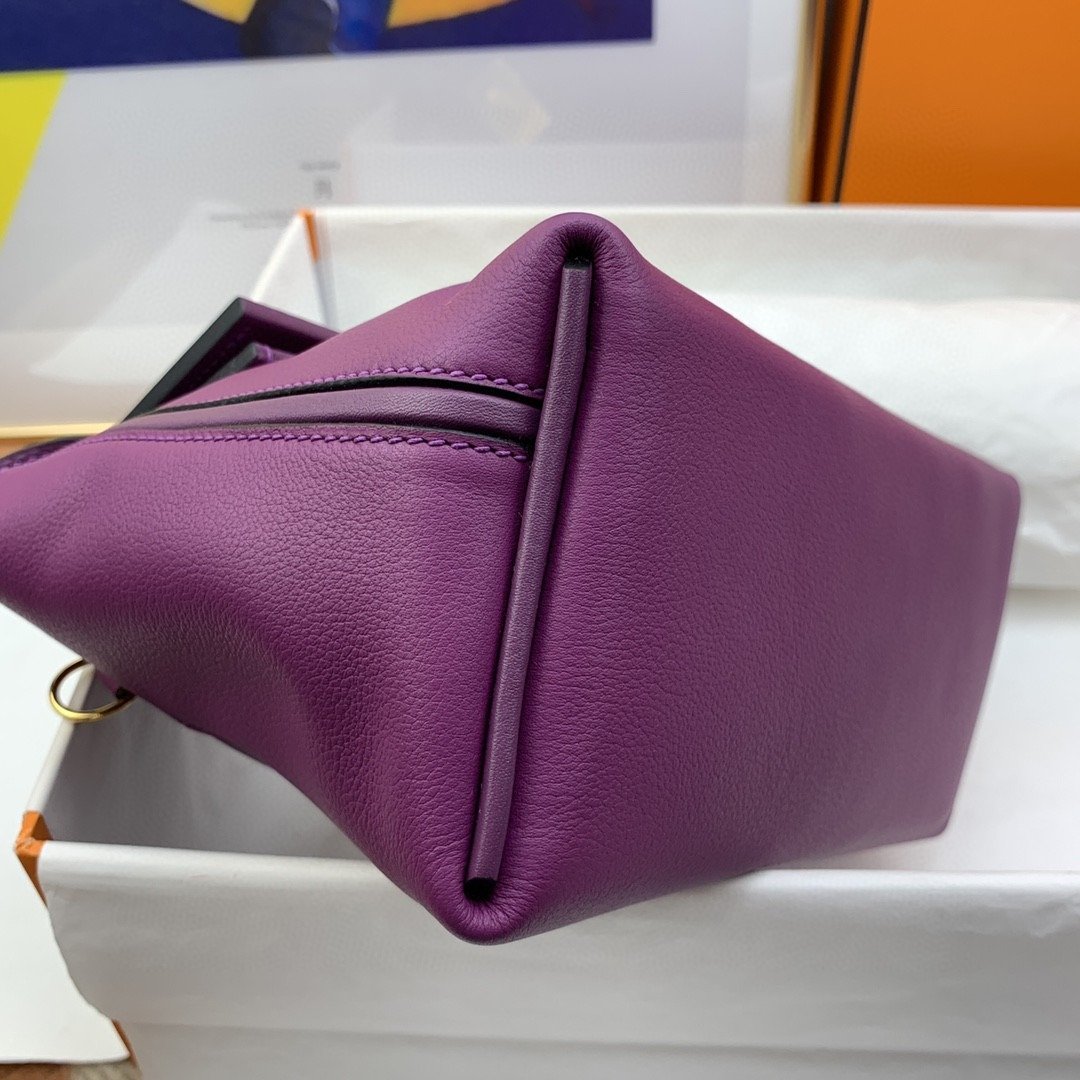Hermes 24/24 Mini Evercolor Swift Purple For Women, Women’s Handbags, Shoulder Bag 8.2in/21cm - Image 6