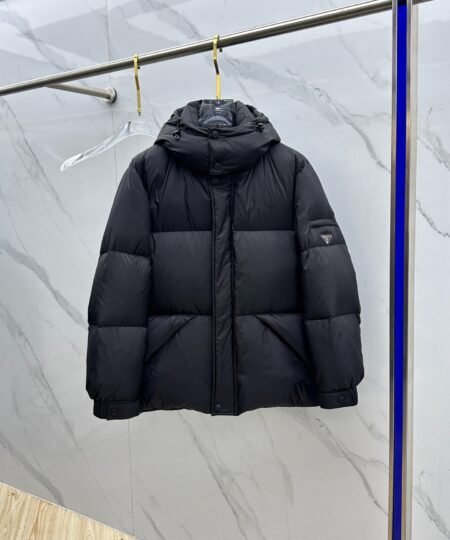 Alternative view of Prada Re‑Nylon Hooded Down Puffer Jacket Black For Men