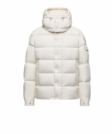 Moncler Maya 70 Hooded Short Down Jacket White For Women K20931A0010254A81