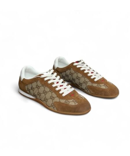 Gucci Shift Sneaker Beige/Brown For Men 857018 AAF1X 2750