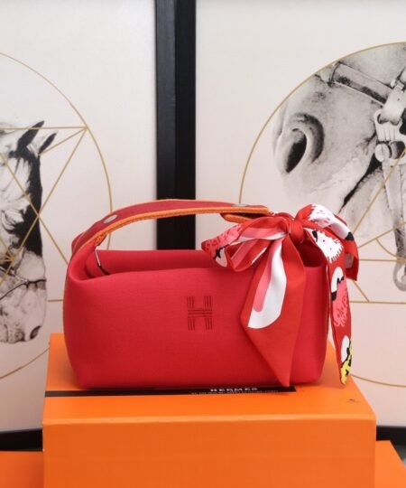 Hermes Bride A Brac Case Red Bag For Women, Women’s Handbags, Shoulder Bags 9.8in/25cm