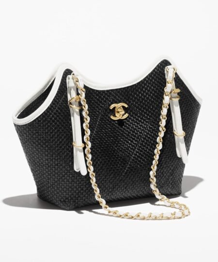 Alternative view of Chanel Small Shopping Bag Black Raffia For Women 11in/28cm AS6015-B22594-U5559