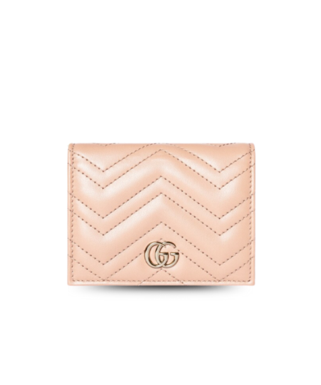 Gucci Marmont Small Wallet Pale Pink For Women 4.5in/11cm 466492 AAET8 6823