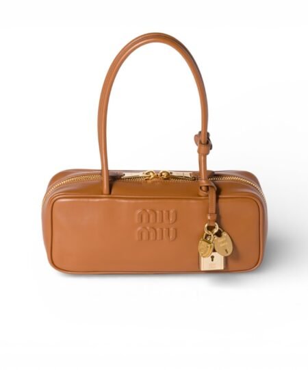 Miu Miu Beau Leather Small Bag Cognac 28cm/11in – 5BB173_2CRW_F0046_V_OTM
