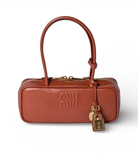 Miu Miu Beau Leather Small Bag Rust 28cm/11in – 5BB173_2CRW_F0033_V_OTM