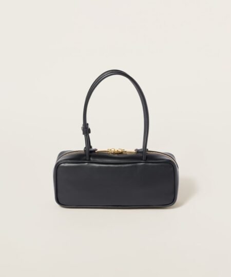 Alternative view of Miu Miu Beau Leather Small Bag Black 28cm/11in – 5BB173_2CRW_F0002_V_OTM
