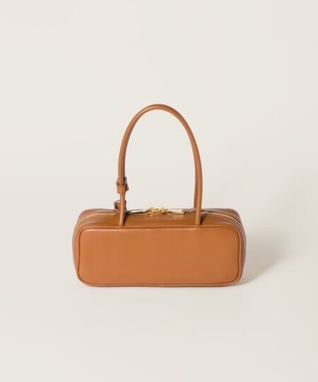 Alternative view of Miu Miu Beau Leather Small Bag Cognac 28cm/11in – 5BB173_2CRW_F0046_V_OTM