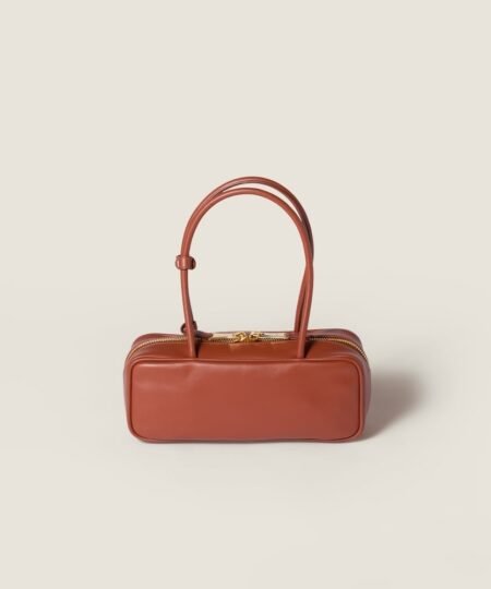 Alternative view of Miu Miu Beau Leather Small Bag Rust 28cm/11in – 5BB173_2CRW_F0033_V_OTM