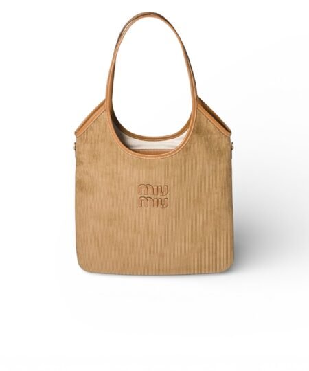 Miu Miu IVY Corduroy Bag Cinnamon 35cm/14in – 5BG231_AF81_F0401_V_MLN