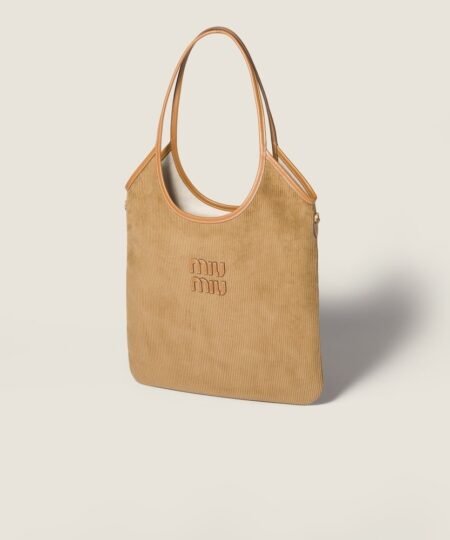 Alternative view of Miu Miu IVY Corduroy Bag Cinnamon 35cm/14in – 5BG231_AF81_F0401_V_MLN