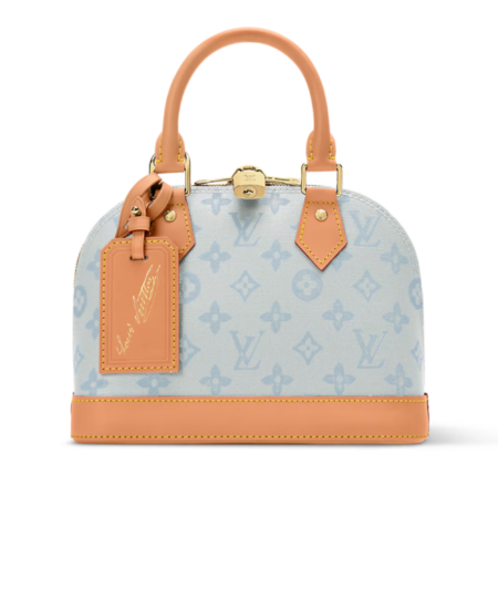 Louis Vuitton Alma BB Monogram Origine Bleu Courrier For Women 9.4in/24cm M27526