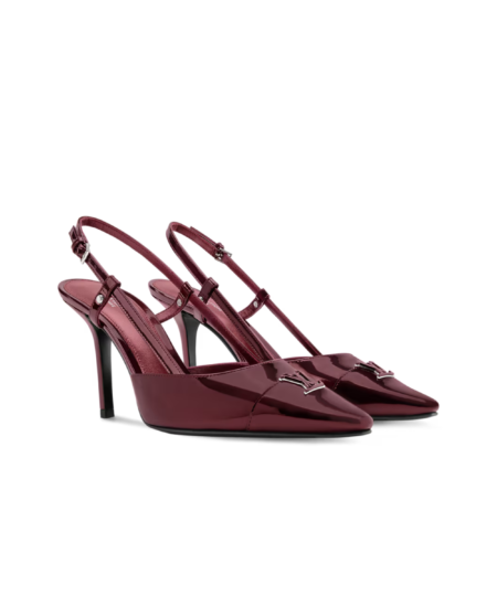 Louis Vuitton City Slingback Pump Bordeaux Red For Women 1AITDP